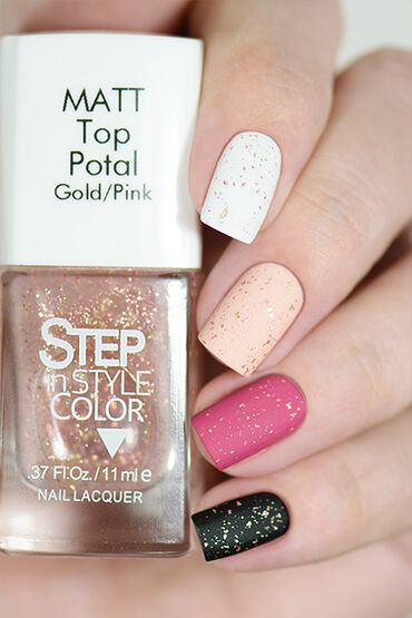 Top matt "Step in Style" Potal Gold/Pink